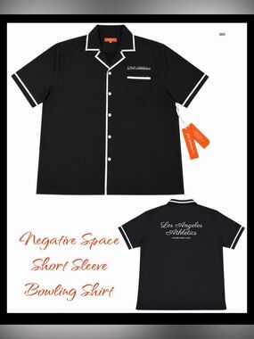 *new* Negative Space Short Sleeve Bowling Shirt